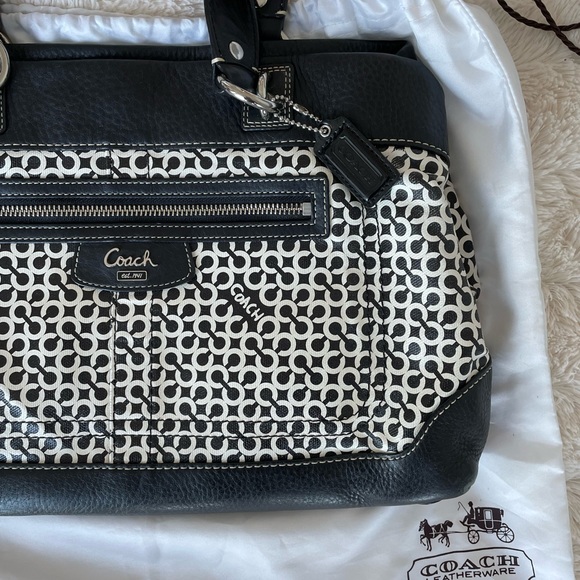 Authentic Coach Penelope Op Art Bag - Picture 2 of 5